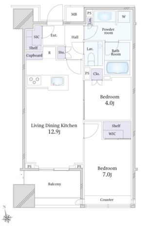 パークコート　ザ・三番町ハウスの間取り図